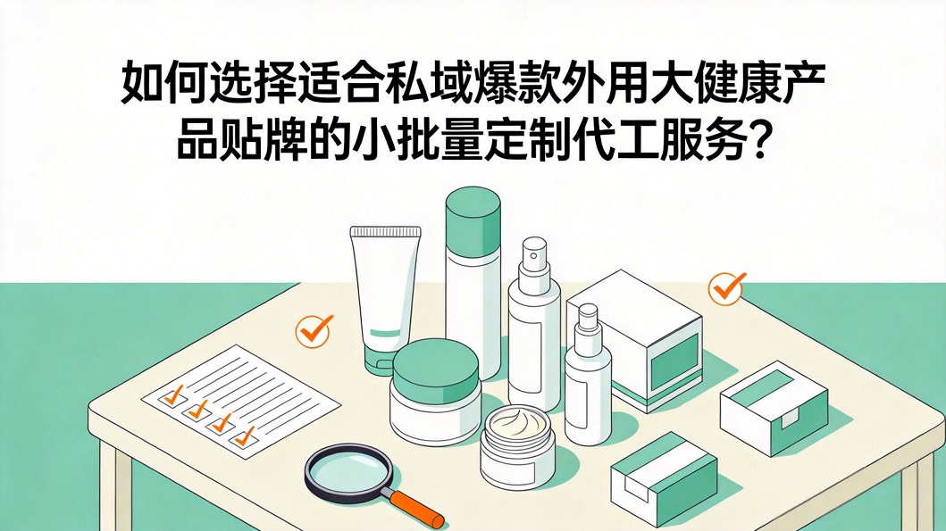 如何选择适合私域爆款外用大健康产品贴牌的小批量定制代工服务？