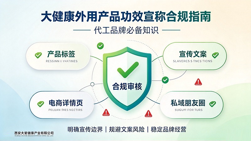 大健康外用产品功效宣称合规指南 代工品牌必备知识